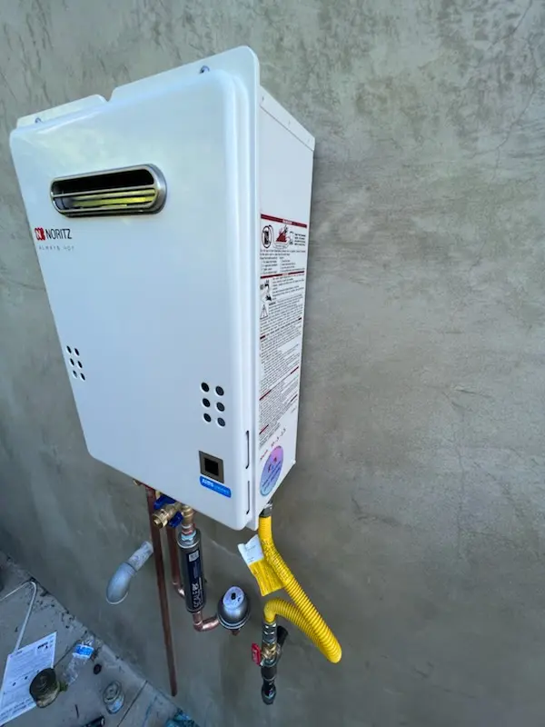 Tankless water heater installation for Zionsville homes